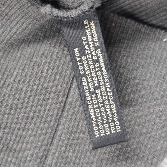Ralph Lauren Black Label Womens Pullover Top Medium Grey Stretch Knit Minimalist - Picture 6 of 12